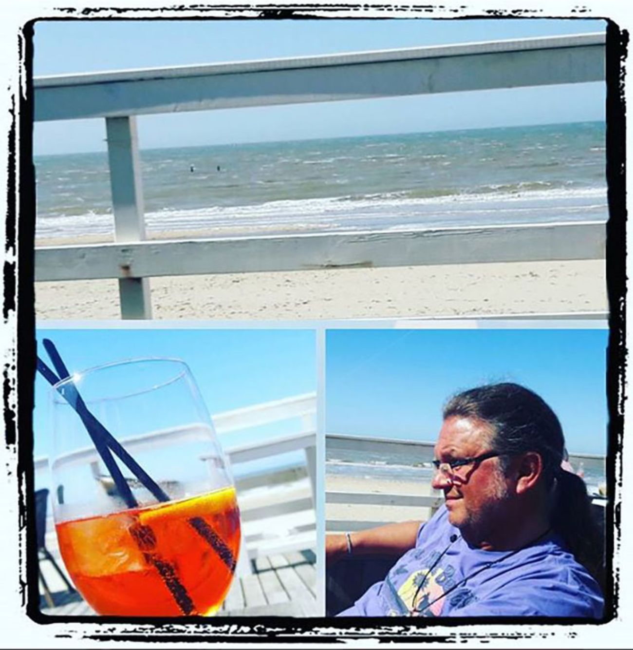 Peter mario am Strand in den Niederlanden