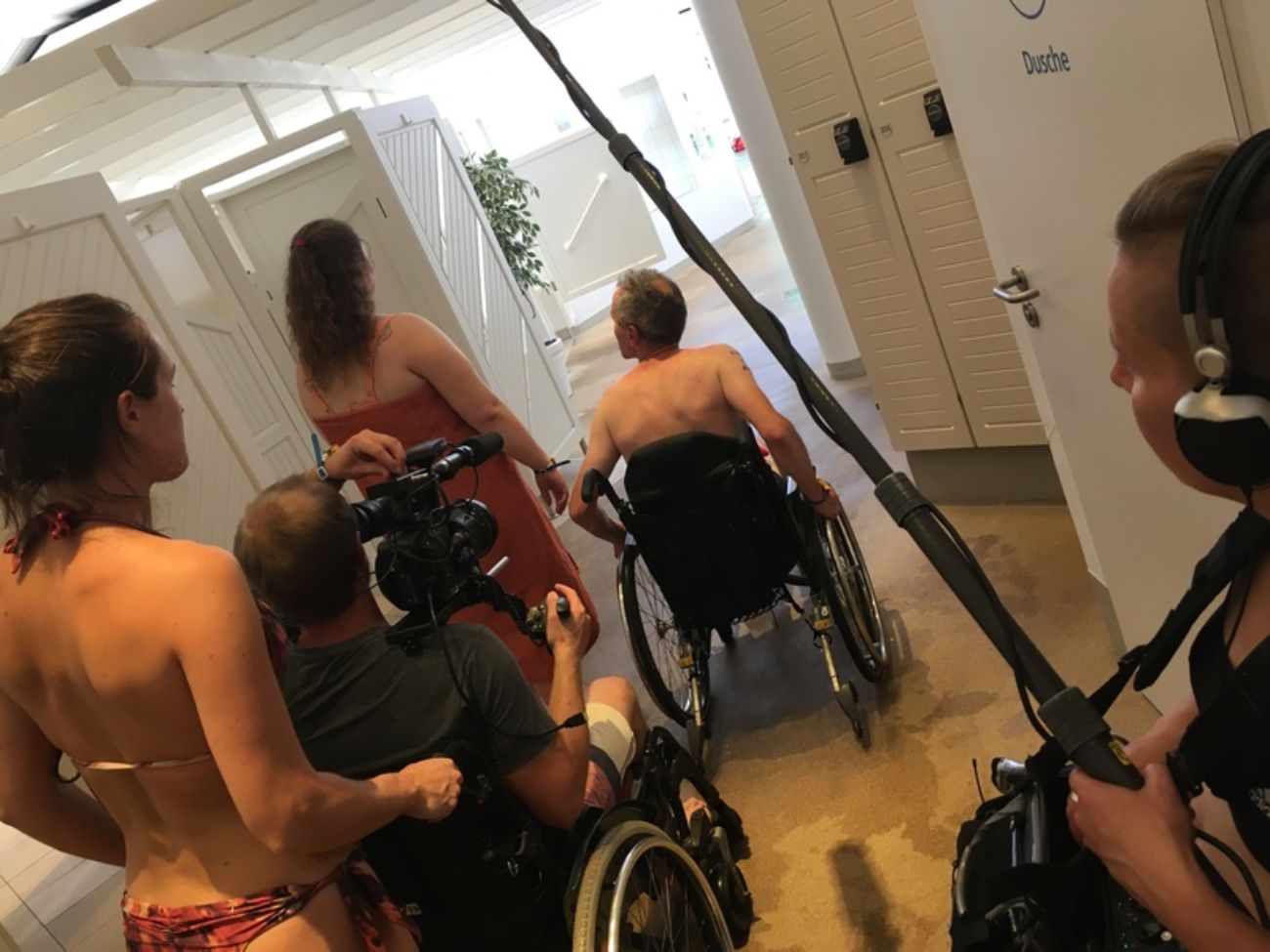 Makting of mit Dieter im Schwimmbad – Sexualität und MS