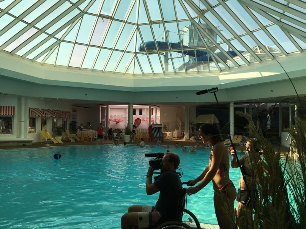 Makting of mit Dieter im Schwimmbad – Sexualität und MS