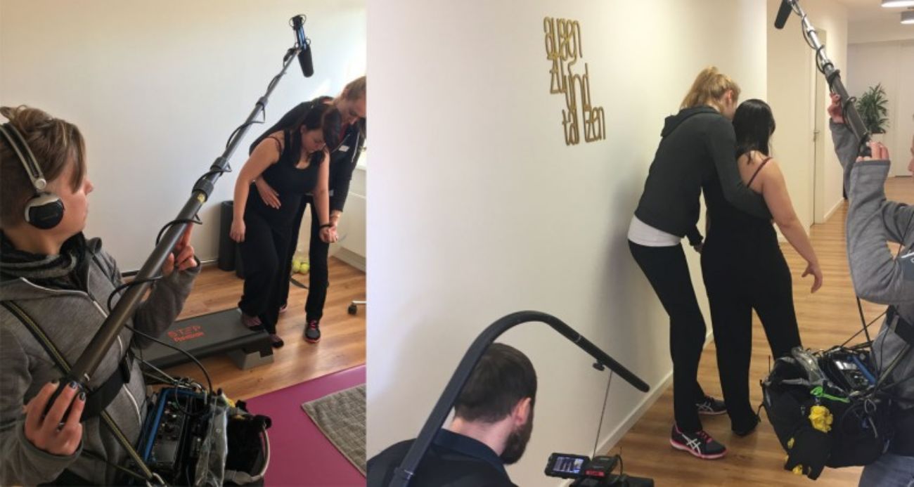 Making of zum Dreh mit Regina