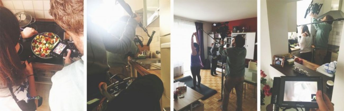 Making of zum Dreh mit Regina