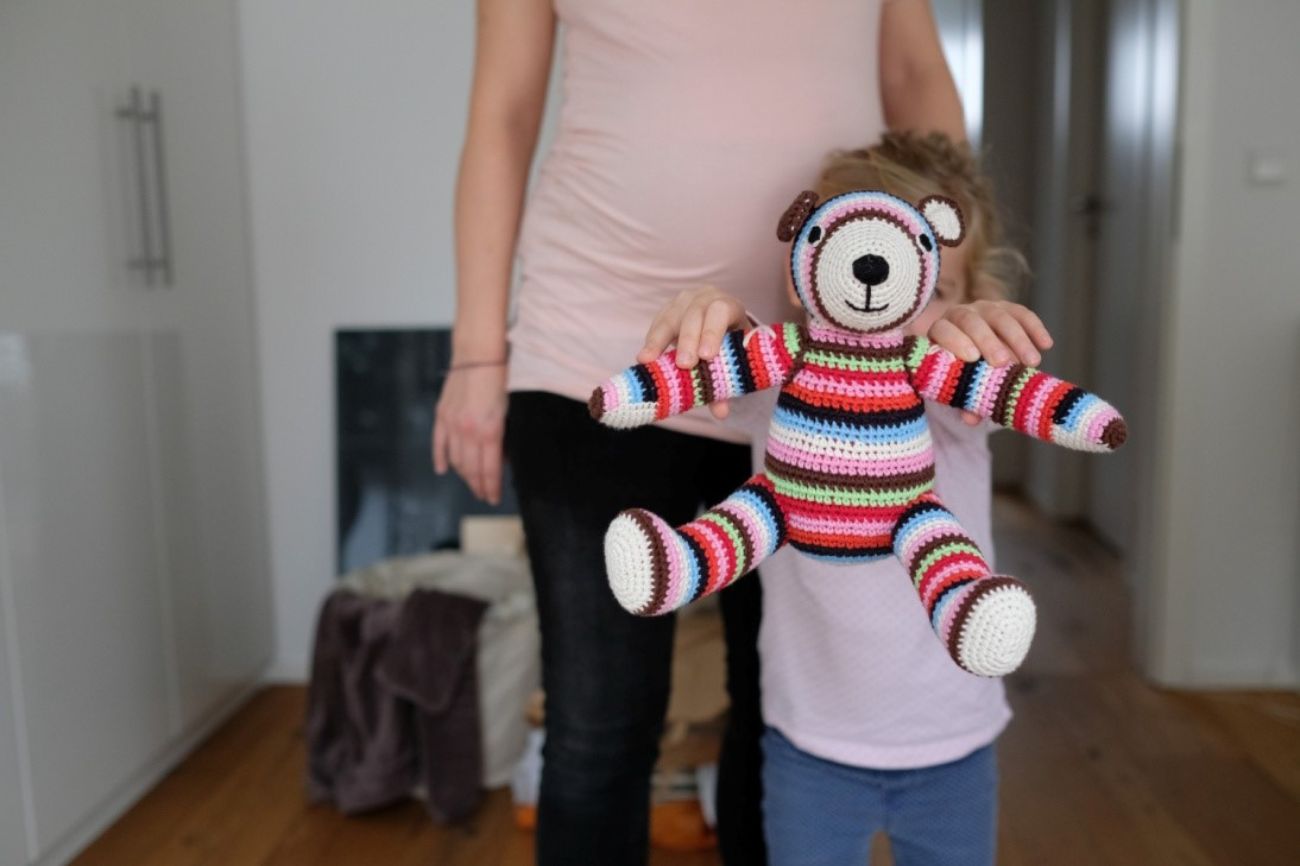 Ein bunter Teddybär