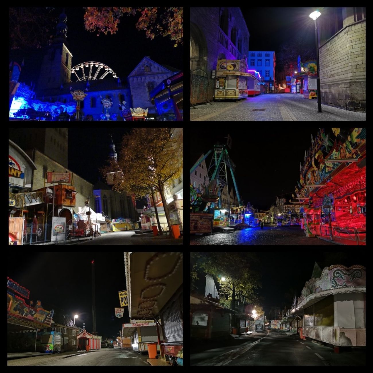 Aufbau Kirmes