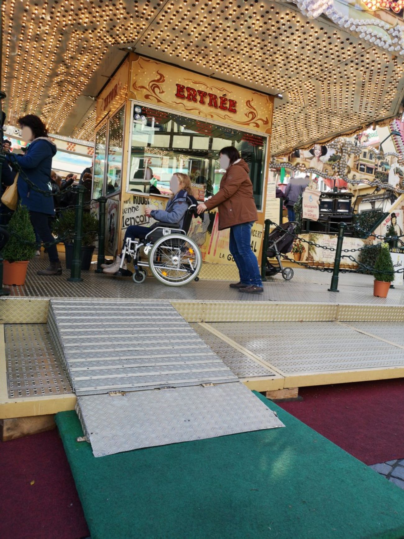 Rampe für Rollstuhlfahrer