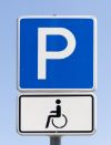 Rollstuhlparkplatz Multiple Sklerose