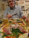 Pizza essen mit Olli